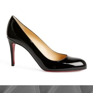 CHRISTIAN LOUBOUTIN Simple Patent Leather Pumps!